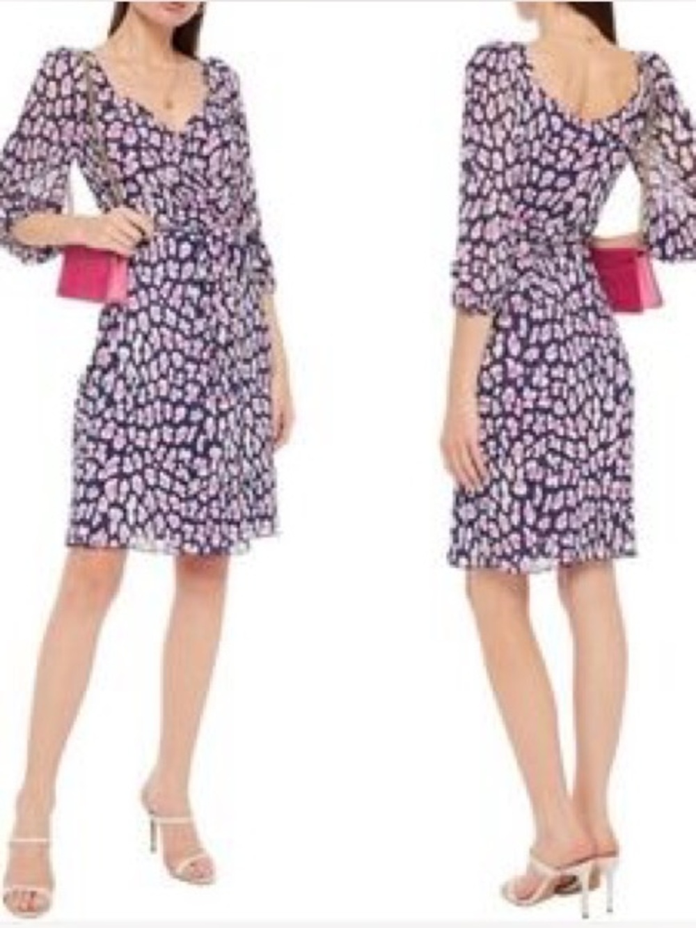 Diane Von Furstenberg-Stylish Multicolor Patterned Dress by